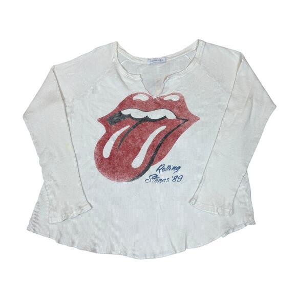Daydreamer Rolling Stones Tour 89 Thermal Shirt Women's L Retro - Picture 1 of 11